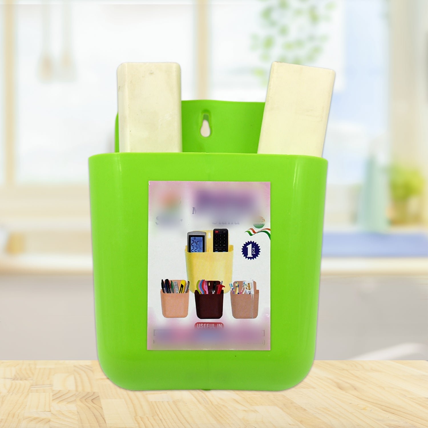 Wall Holder – 2-Section Mobile, Remote & Brush Organizer | GlimmerHome