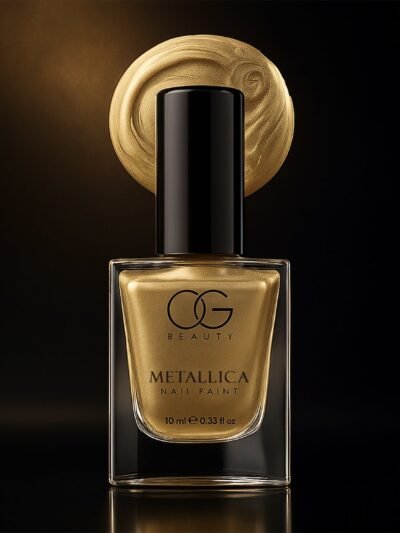 Canvas Gold Metallic Nail Polish – High-Shine, Long-Lasting 10 ML