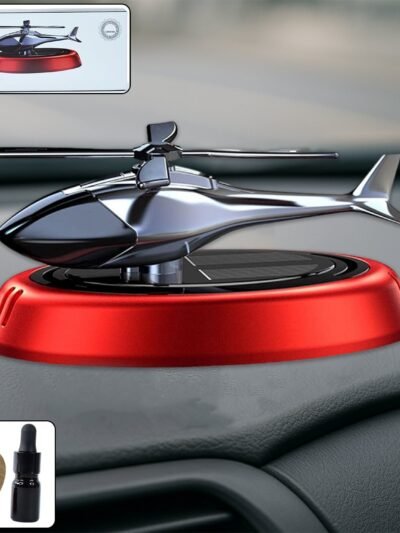 Solar Helicopter Car Air Freshener – Eco-Friendly Rotating Diffuser