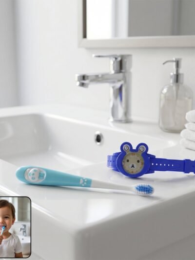 Kids Toothbrush with Cartoon Watch Toy � Fun & Effective Oral Care