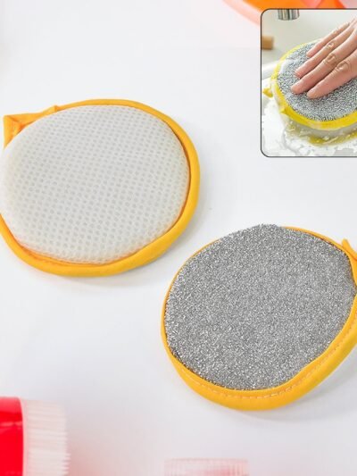 Dishwashing Sponge Brush – Double-Sided Durable Cleaner