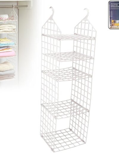 Folding Clothes Hanger – 5-Layer Space Saver Rack | Organivo