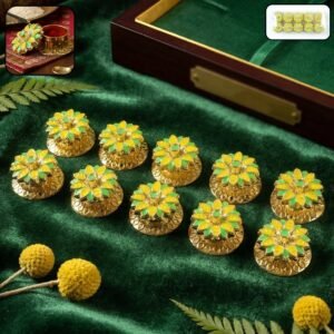 Decorative Kankavati Kumkum Storage Set – Traditional pooja essentials