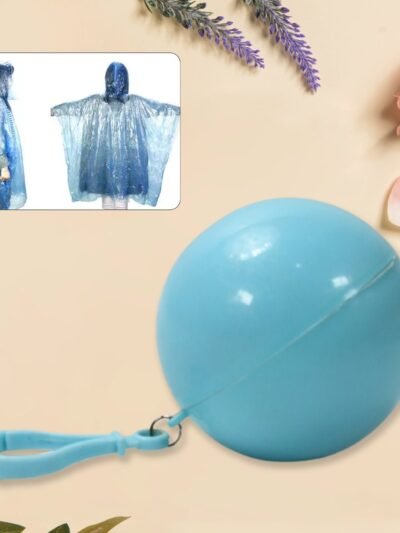Kids Disposable Raincoat with Hood – Clear & Portable for Travel