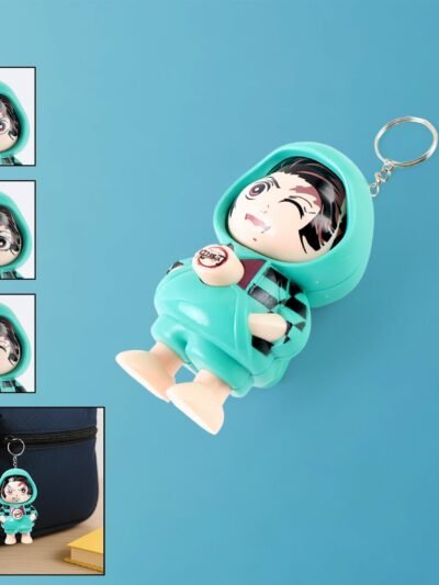 Cartoon Character Keychain – Durable PVC Cute Mini Figure