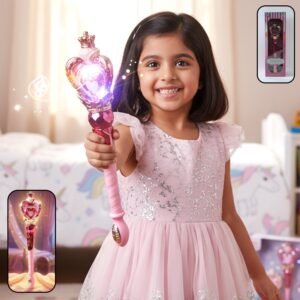 Princess Magic Light Wand Toy – Enchanting Kids' Role Play Accessory