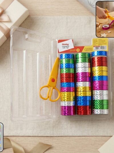 Holographic Decorative Tape Set � Vibrant 39-Roll Creative Kit