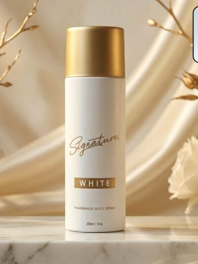 Signature White Body Spray – Long Lasting Fresh Fragrance for Men