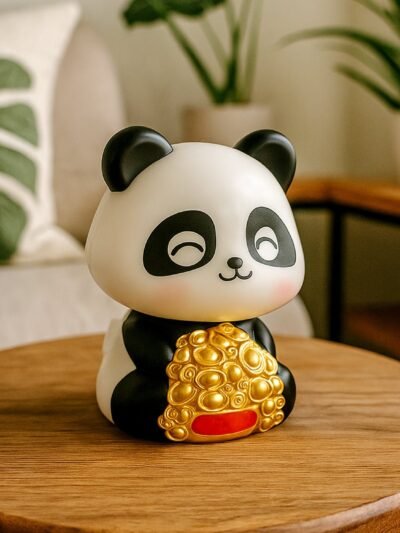 Solar Panda Car Decor � Moving Dashboard Showpiece | Velvet Wheels