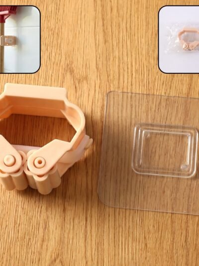 Mop & Broom Holder Clip – Strong Self-Adhesive Wall Mount