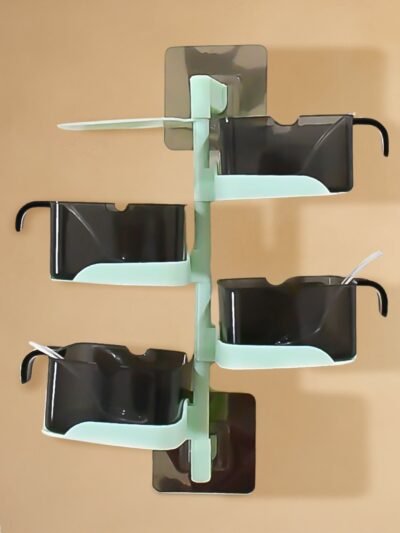 Rotating Spice Rack – 4-Tier Vertical Kitchen Organizer | Tidy Table