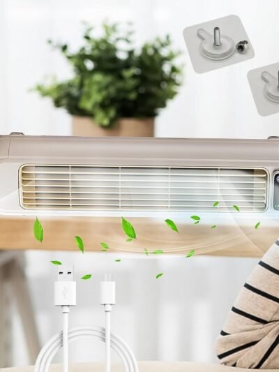 Portable Air Conditioning Cooling Fan – Quiet 3-Speed Rechargeable