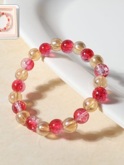 Beaded Stretch Bracelet – Lightweight Elegant Daily Wear Accessory