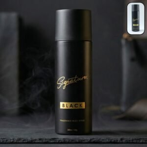 Signature Black Body Spray – Long Lasting Masculine Fragrance