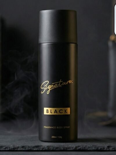 Signature Black Body Spray – Long Lasting Masculine Fragrance