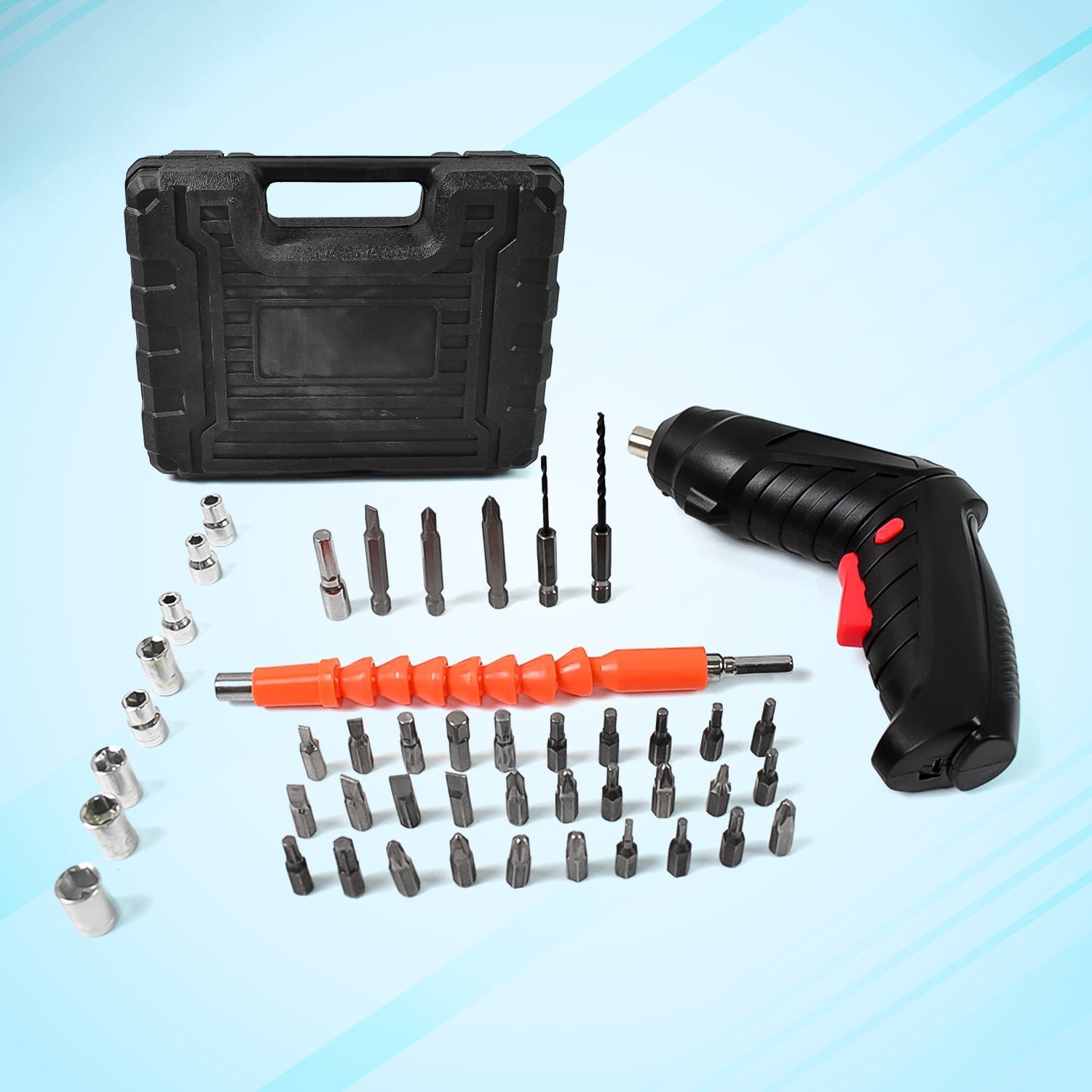 Cordless Electric Screwdriver � 48-Pc Bit Set & LED | BoltForce