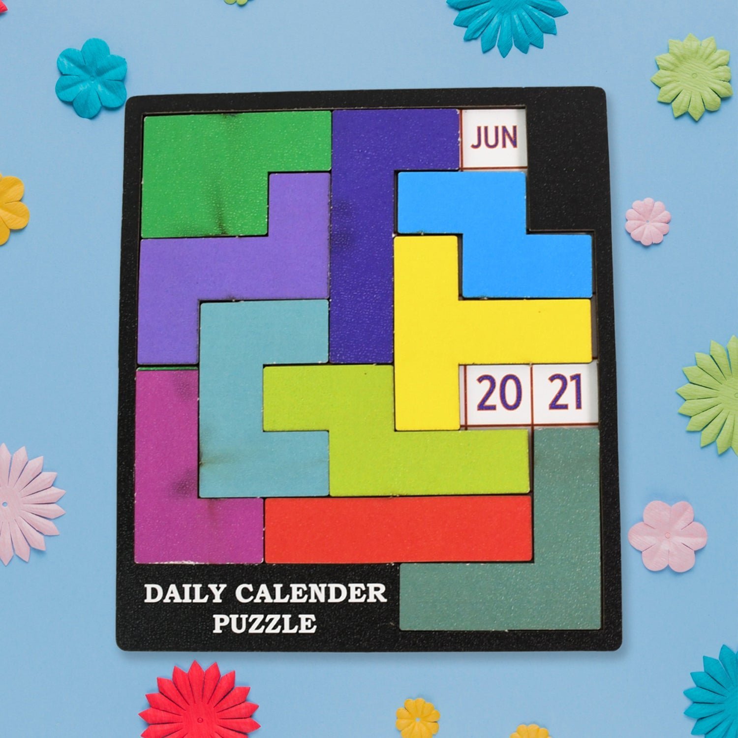 Wooden Daily Calendar Puzzle � Mind Challenge Game | Inventive Play