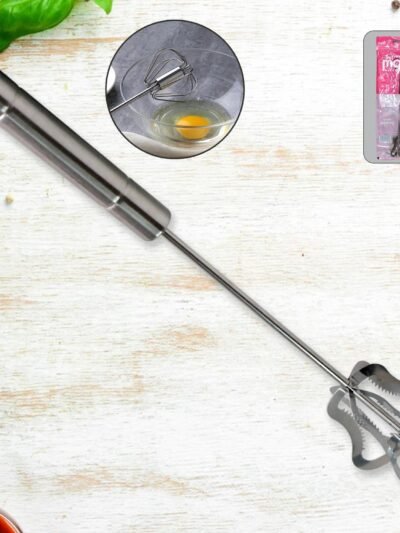 Stainless Steel Handy Churner – Manual Whisk for Lassi & Eggs