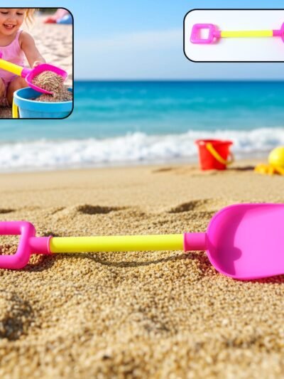 Kids Beach Sand Shovel – Lightweight Plastic Spade for Play