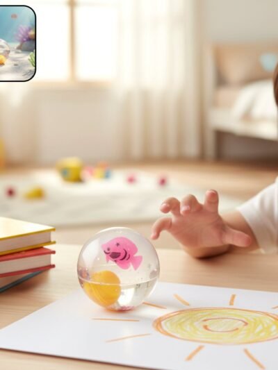 Light-Up Bouncy Ball – Impact-Activated LED & Soft Grip Fun