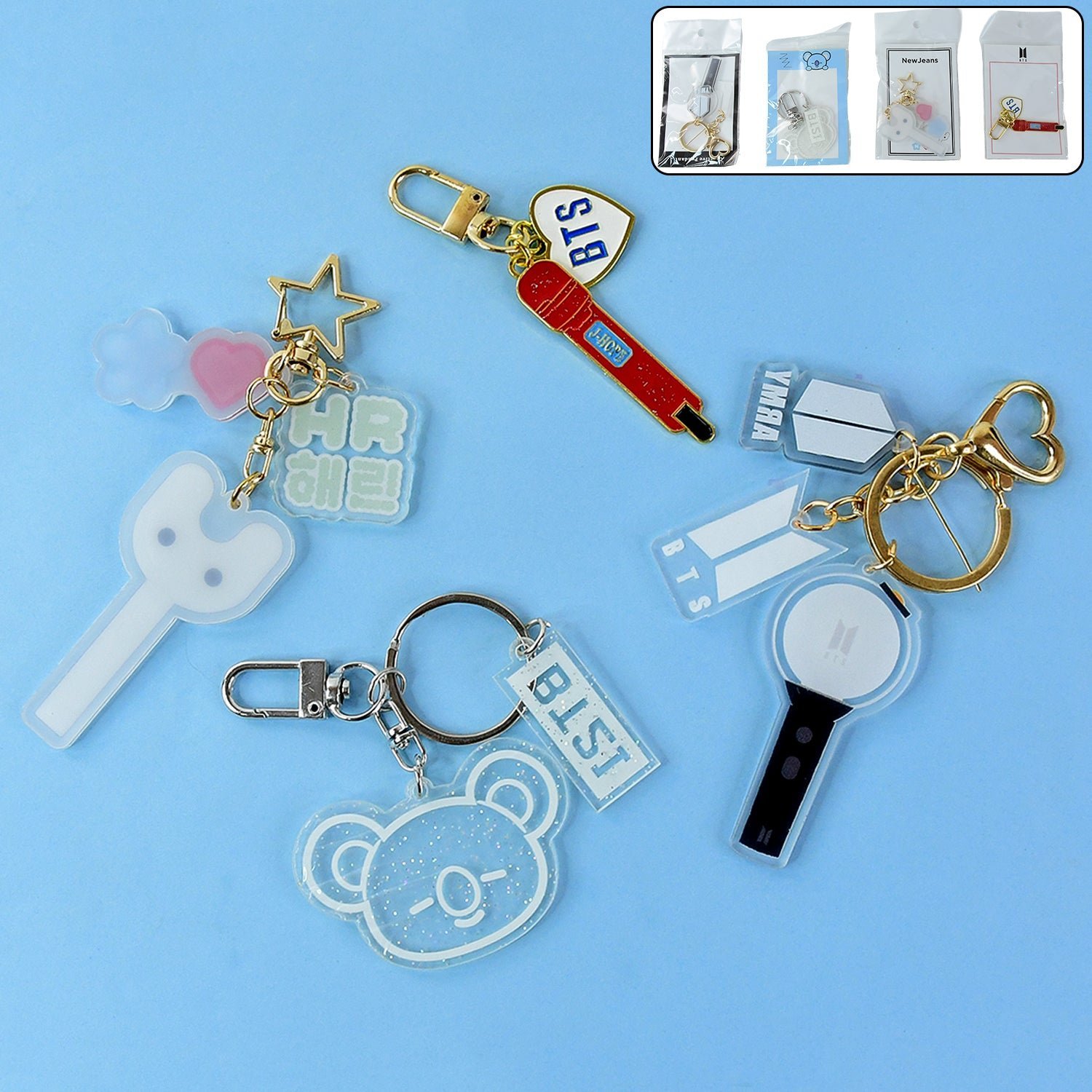 Acrylic Keychains – Cute & Durable Mixed Designs