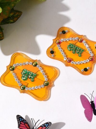 Shubh Labh Wall Hangings – Set of 2 Festive Decorative Pieces