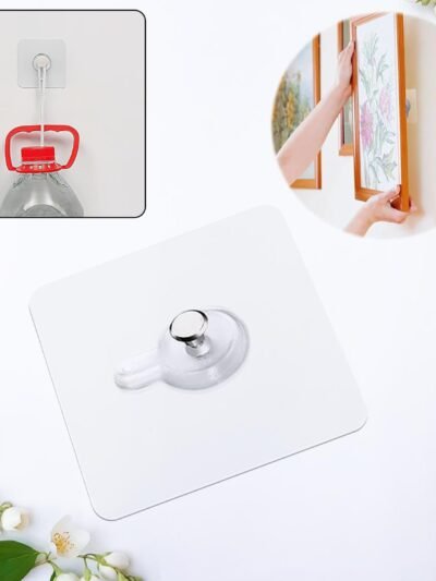 Adhesive Photo Frame Wall Hook – Strong, Damage-Free Hanging