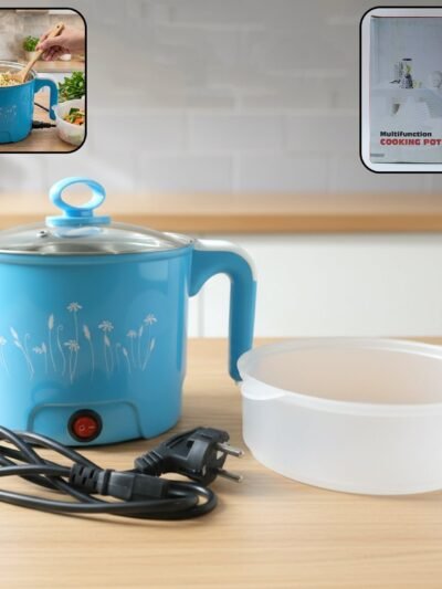 Electric Multifunction Cooking Pot – Compact & Portable Cooker
