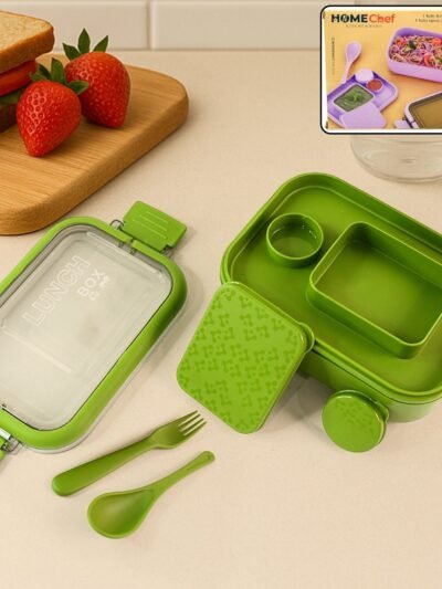 Magic Lunch Box – Leakproof Compartments with Spoon-Fork Set
