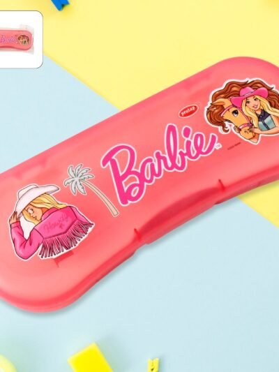 Plastic Compass Box for Kids – Cute Cartoon Dual Tray Organizer