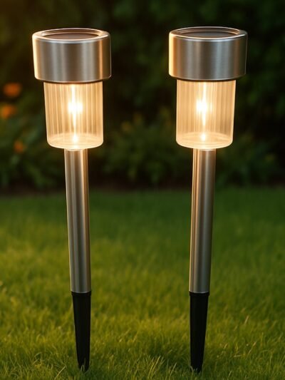 Solar Garden Pathway Lights – Durable Stainless Steel Outdoor LEDs