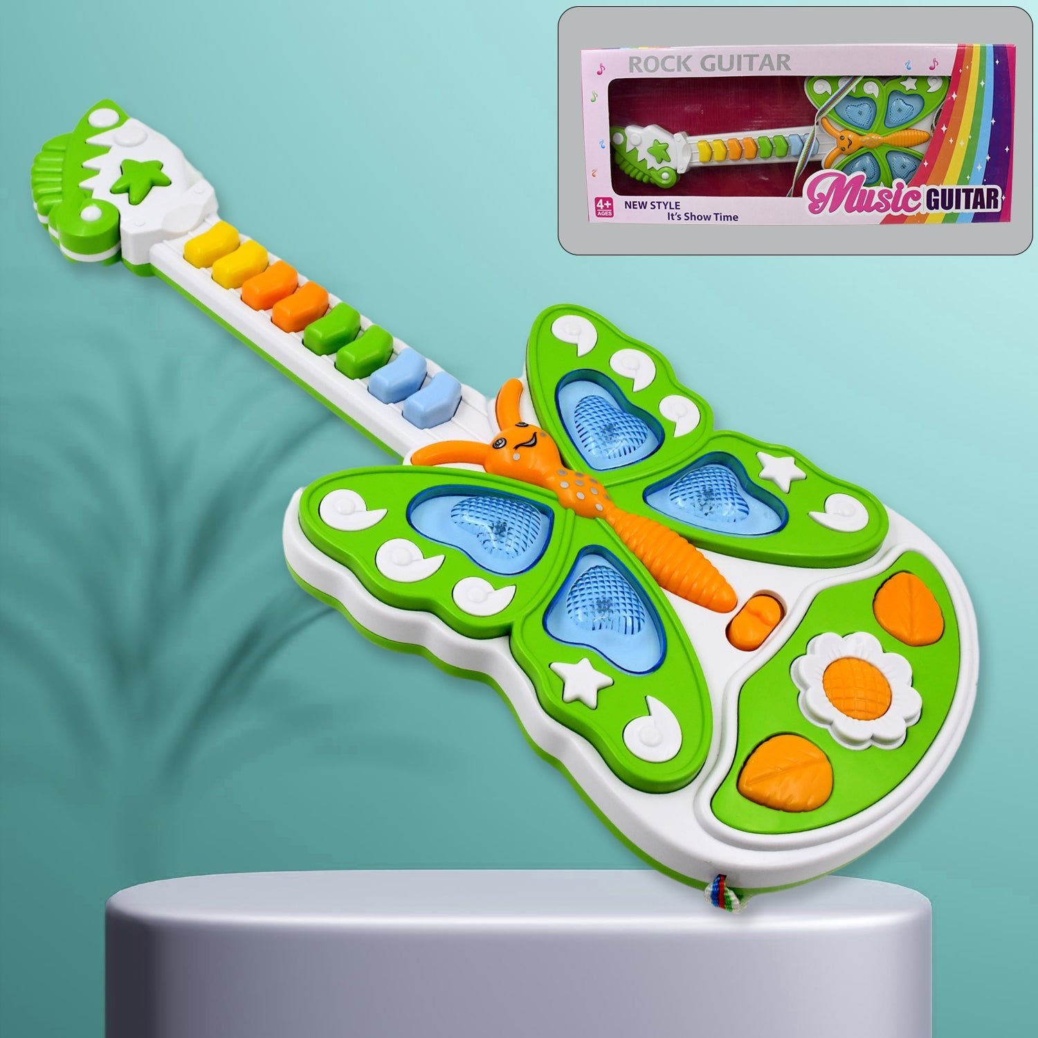 Kids Musical Guitar Toy – Light & Music, Learning Fun | Spark Tots