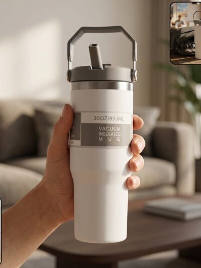 Vacuum Insulated Stainless Steel Tumbler � Keeps Beverages Hot & Cold