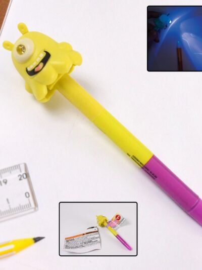 3-in-1 Ball Pen with Marker & LED Light – Multifunctional Writing Tool