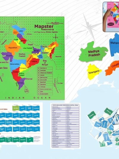 India Map Puzzle – Educational EVA Foam Game for Kids