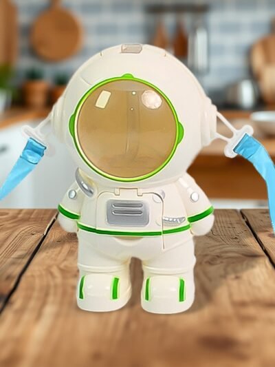 Kids Astronaut Water Bottle – Fun Sipper with Straw & Strap | MixologyPro