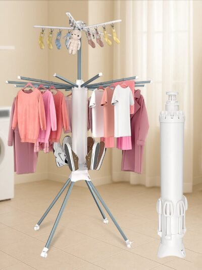 Clothes Drying Rack – Multi-Layer Foldable Design with Wheels, OCTOPUS RACK