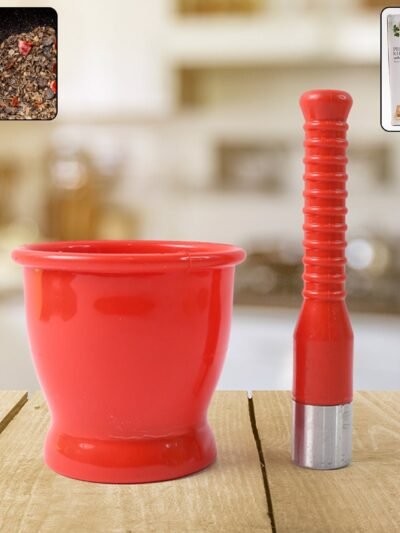 Unbreakable Plastic Khal Batta Set – Heavy Duty Manual Grinder
