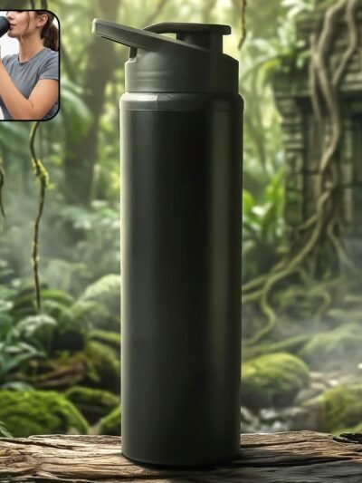 Stainless Steel Sports Water Bottle – 900ml, Leakproof & Durable