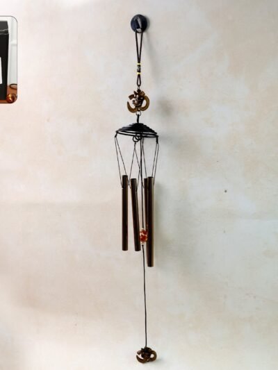 Metal Wind Chime with Om Symbol – Peaceful Spiritual Decor