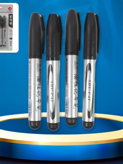 Black Marker Set � 4 Pcs for School & Office | ScribbleJoy