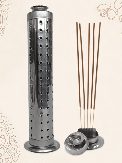 Stainless Steel Agarbatti Stand – Safe Ash Catcher for Puja