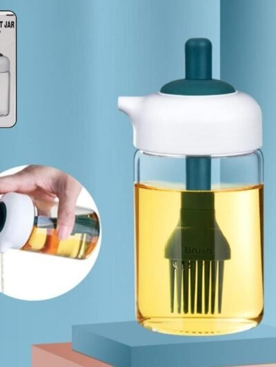 Glass Oil Dispenser with Brush � Borosilicate Kitchen Bottle | Own Hydrate