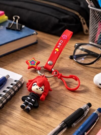 Cute Cartoon Girl Keychain – Adorable Gift & Bag Accessory