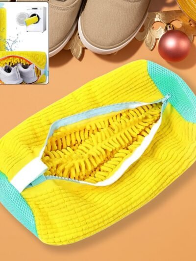 Shoe Washing Machine Bag – Microfiber Chenille Lining with Zipper