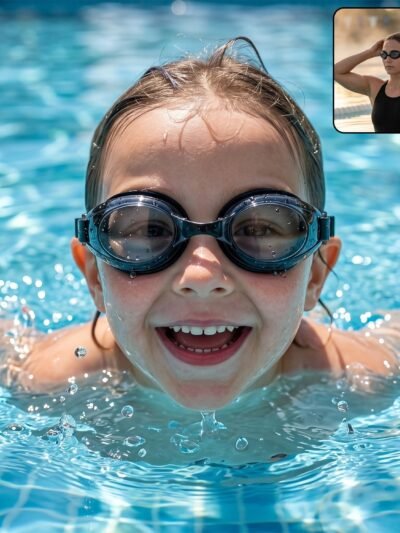 Kids Anti-Fog Swimming Goggles � Adjustable Leakproof Fit