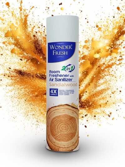 Sandalwood Air Freshener Spray 125g – Long-Lasting | Wonder Fresh