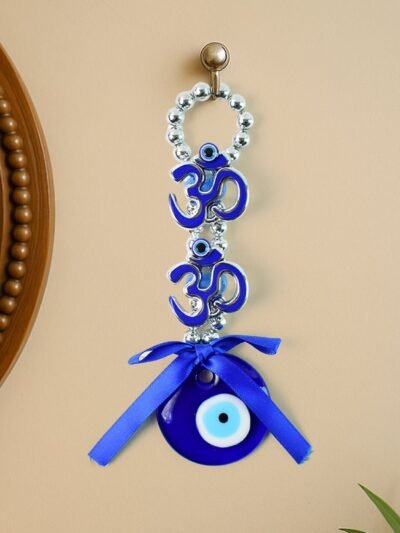 Double OM Evil Eye Hanging – Spiritual Protection Decor