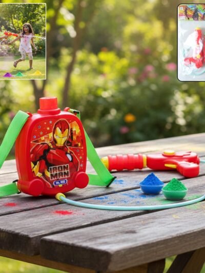 Backpack Water Gun – Long Range Kids Pichkari for Holi Fun