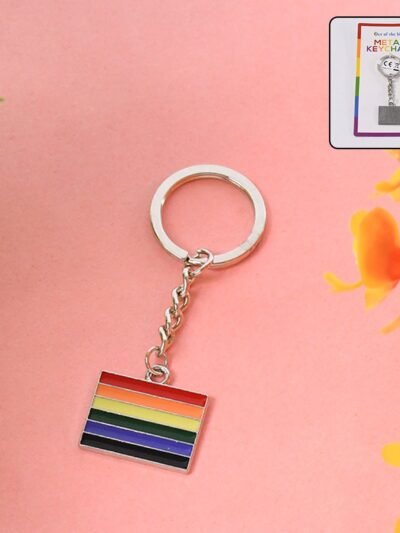 Rainbow Metal Keyring – Stylish & Durable Accessory